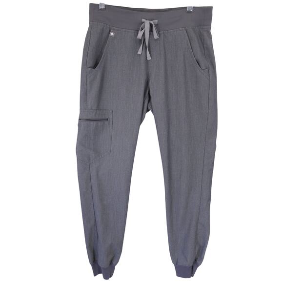 FIGS Zamora Jogger Scrub Pants Womens XS Gray Classic Fit 6 Pocket Lightweight - Picture 1 of 14